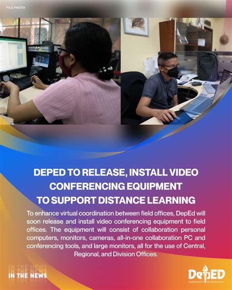 DepEd to release, install video conferencing equipment to support .